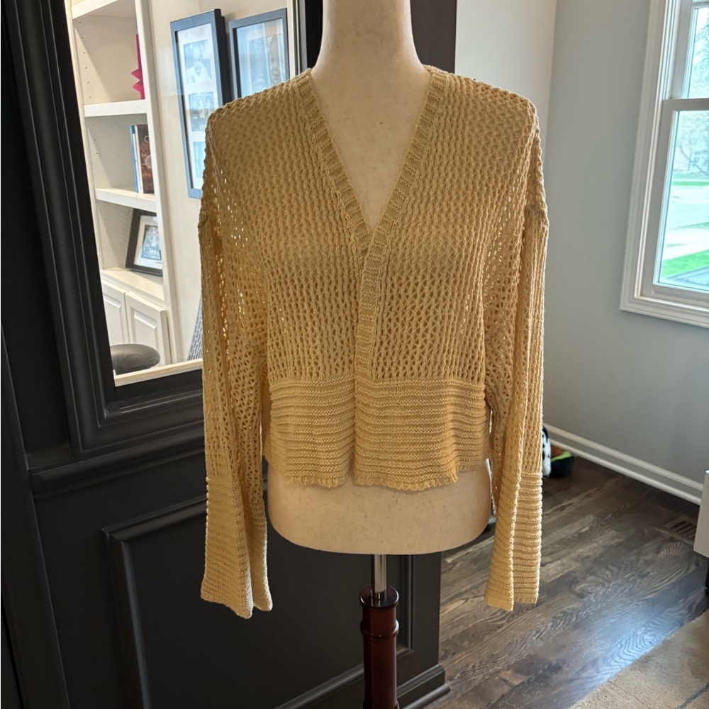 Anthropologie Cream Sweater